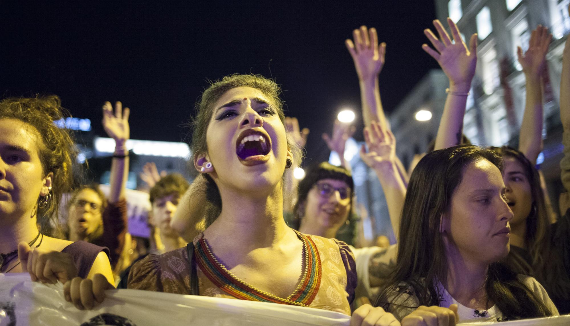 Concentración en repulsa por la Manada